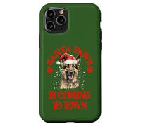 Santa Paws sta arrivando in città con il pastore tedesco di Natale Custodia per iPhone 11 Pro