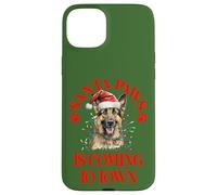 Santa Paws sta arrivando in città con il pastore tedesco di Natale Custodia per iPhone 15 Plus