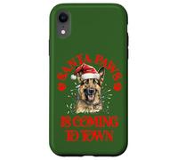 Santa Paws sta arrivando in città con il pastore tedesco di Natale Custodia per iPhone XR