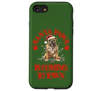 Santa Paws sta arrivando in città con il pugile di Natale Custodia per iPhone SE (2020) / 7/8
