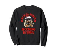 Santa Paws Sta arrivando in Città con Il Rottweiler di Natale Felpa
