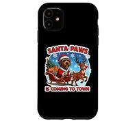 Santa Paws sta arrivando in città Natale Spinone Italiano Dog Custodia per iPhone 11