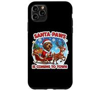 Santa Paws sta arrivando in città Natale Spinone Italiano Dog Custodia per iPhone 11 Pro Max