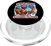 Santa Paws sta arrivando Natale Wirehaired Pointing Griffon PopSockets PopGrip per MagSafe