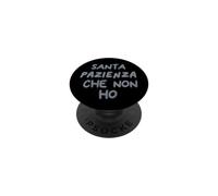 Santa Pazienza che non ho bolla PopSockets PopGrip Adesivo