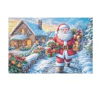 Santa Reindeer Forest Wildlife Wild Nature Puzzle 1000 Pezzi Per Adulti Divertente Creativo E Rilassante Perfetto Per Hobby E Tempo Libero 1000 PCS（75x50cm）
