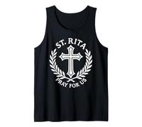 Santa Rita Prega per Noi cristiani cattolici Canotta