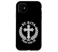 Santa Rita prega per noi cristiani cattolici Custodia per iPhone 11
