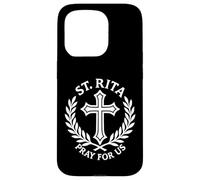 Santa Rita prega per noi cristiani cattolici Custodia per iPhone 15 Pro