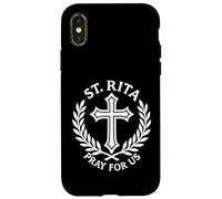 Santa Rita prega per noi cristiani cattolici Custodia per iPhone X/XS
