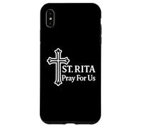 Santa Rita prega per noi devozionale cristiano cattolico Custodia per iPhone XS Max