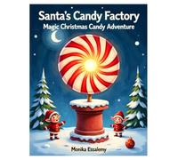 Santa´s Candy Factory: Magic Christmas Candy Adventure: 25 Medium Mazes + Bonus 15 Coloring Sheets, Large Print size 8.5 x 11 inch.