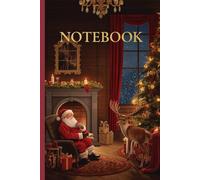 Santa’s Fireside Christmas Edition Notebook (200 Pages Hardcover)A cozy brown & red holiday journal filled with warm wishes and festive charm.