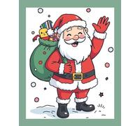 Santa’s Holiday Cheer: Christmas Composition Book - Graph Paper: Holiday math, drawing, and graphing notebook with half-inch squares