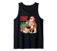 Santa Secret Sauce BBQ Humor Natale Vacanze Canotta