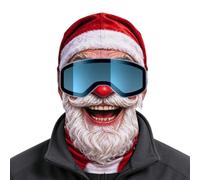 Santa Ski Masque Santa - Copertura integrale per il collo della testa | Maschera da sci per inverno, cosplay, Natale, tempo freddo, all'aperto, moto, equitazione, pesca, corsa, snowboard