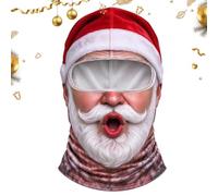 Santa Ski Masque Santa - Copertura integrale per il collo della testa | Maschera da sci per inverno, cosplay, Natale, tempo freddo, all'aperto, moto, equitazione, pesca, corsa, snowboard