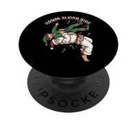 Santa Sleigh Ride - Copriletto natalizio brasiliano Jiu Jitsu PopSockets PopGrip Adesivo