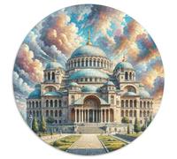 Santa Sofia 1000 Pezzi Puzzle Rotondo Santa Sofia Jigsaw Puzzle Adulti Giochi Di Rilassamento Adulti Esigenti Puzzle Bambini Da 5 A 8 Anni Idea Regalo Per Lei O Lui 1000pcs (67.5x67.5cm)