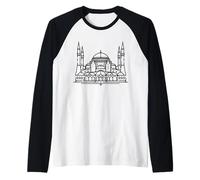Santa Sofia Linework Amante Storia Maglia con Maniche Raglan
