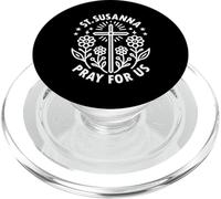 Santa Susanna Pray For Us Cattolico Patrono Santa Floreale PopSockets PopGrip per MagSafe