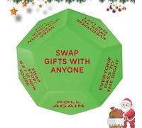 Santa Swap Gift Exchange Dice, 3 * 3in Exchange Gifts Family Game, Christmas Stocking Stuffers Gift Exchange Dice Games for Xmas, Birthday, Party, and Family Night, Holiday (1pcs)