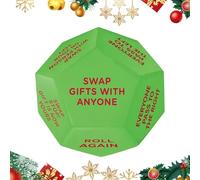 Santa Swap Present Exchange Dice Games | Christmas Exchange Funny Dice Toy | 12 Sides Roll for It Dice Game | Santa Swap Dices Family Games for Pa-RTY Favors