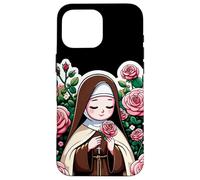 Santa Teresa di Lisieux Kids Little Flower Rose Cattolica Santa Custodia per iPhone 16 Pro Max