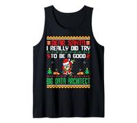 Santa Try to Be a Good Big Data Architect Funny Christmas Canotta