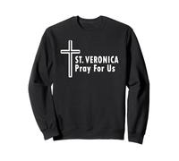 Santa Veronica Pray for Us Croce RCIA Presente Felpa