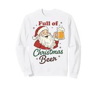 Santa with Beer Mug Full of Christmas Cheer Beer Lover Felpa
