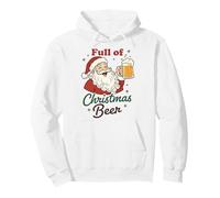 Santa with Beer Mug Full of Christmas Cheer Beer Lover Felpa con Cappuccio