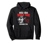 Santa World Tour Natale Felpa con Cappuccio