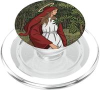 Sant'Agnese di Roma Vintage Art Cattolico Patrono Santo di Ragazze PopSockets PopGrip per MagSafe