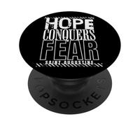 Sant'Agostino citazioni La speranza cattolica conquista la paura PopSockets PopGrip Adesivo