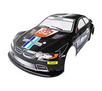 SANTAIZI 1/10 Scala E92 RC Corpo Shell Ricambio per Drift Racing Touring On-Road Car Larghezza 200mm con foglio Decal (nero)