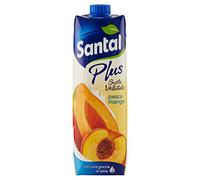 Santal - Plus, Bevanda Analcolica, Pesca e Mango - 12 pezzi da 1 l [12 l]