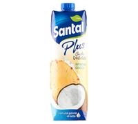 Santal Plus Prisma Succo Tropicale Multifrutta Ananas Cocco, 1L, Confezione da 12 Brick