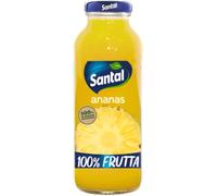 Santal Succo 100% Frutta Gusto Ananas Confezione da 12 Bottiglie da 250 ml