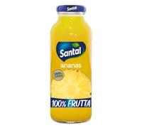Santal Succo 100% Frutta Gusto Ananas Confezione da 24 Bottiglie da 250 ml
