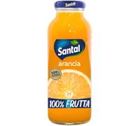 Santal Succo 100% Frutta Gusto Arancia Confezione da 12 Bottiglie da 250 ml