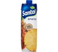 Santal Succo di Ananas, 1 L, Confezione da 12 Brick, 12 Litri Totali