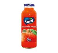 Santal Succo di Frutta Top Arancia Rossa Ingredienti 100% di Origine Naturale Confezione da 24 Bottiglie in Vetro da 250ml
