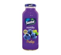 Santal Prestige Succo di Frutta Mirtillo Confezione da 24 Bottiglie da 250 ml 100% di Origine Naturale