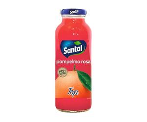 Santal Succo di Frutta Top Pompelmo Rosa Ingredienti 100% di Origine Naturale Confezione da 24 Bottiglie in Vetro da 250ml