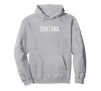 Santana Felpa con Cappuccio, Unisex per Adulti, Grigio Melange, S