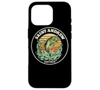 Sant'Andrea Patrono Santo di Pescatore Pesca Retrò Tramonto Custodia per iPhone 16 Pro