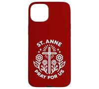 Sant'Anna Prega Per Noi Floreale Cristiano Cattolico Novena Custodia per iPhone 15 Plus