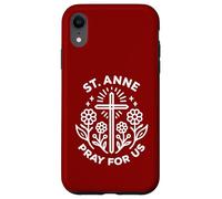 Sant'Anna Prega Per Noi Floreale Cristiano Cattolico Novena Custodia per iPhone XR