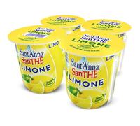 Sant'Anna SanThè Limone 0,2L | Pack 72 Bicchierini | Vero infuso di Thè in Acqua Sant'Anna | Bevanda tè freddo, dissetante, pronto da bere con cannuccia